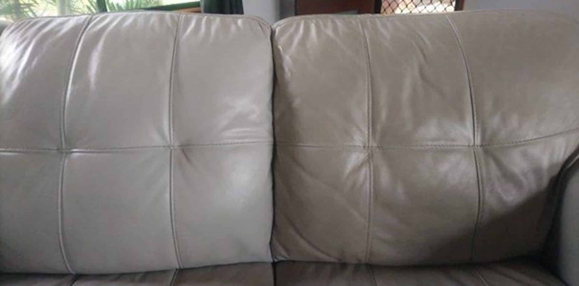 Leather Lounge Before & After — Gallery in Proserpine, QLD