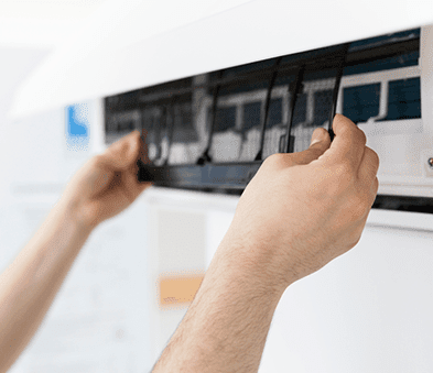 Air Conditioner Filter Cleaning — Carpet Cleaning in Proserpine, QLD