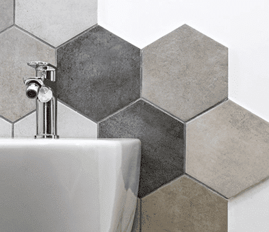 Hexagonal Tiles — Carpet Cleaning in Bowen, QLD