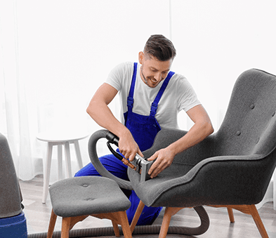 Steam Cleaning Upholstery Chair — Carpet Cleaning in Cannonvale, QLD